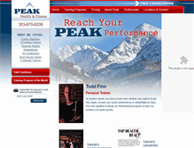 Tablet Screenshot of peakspeedandstrength.com